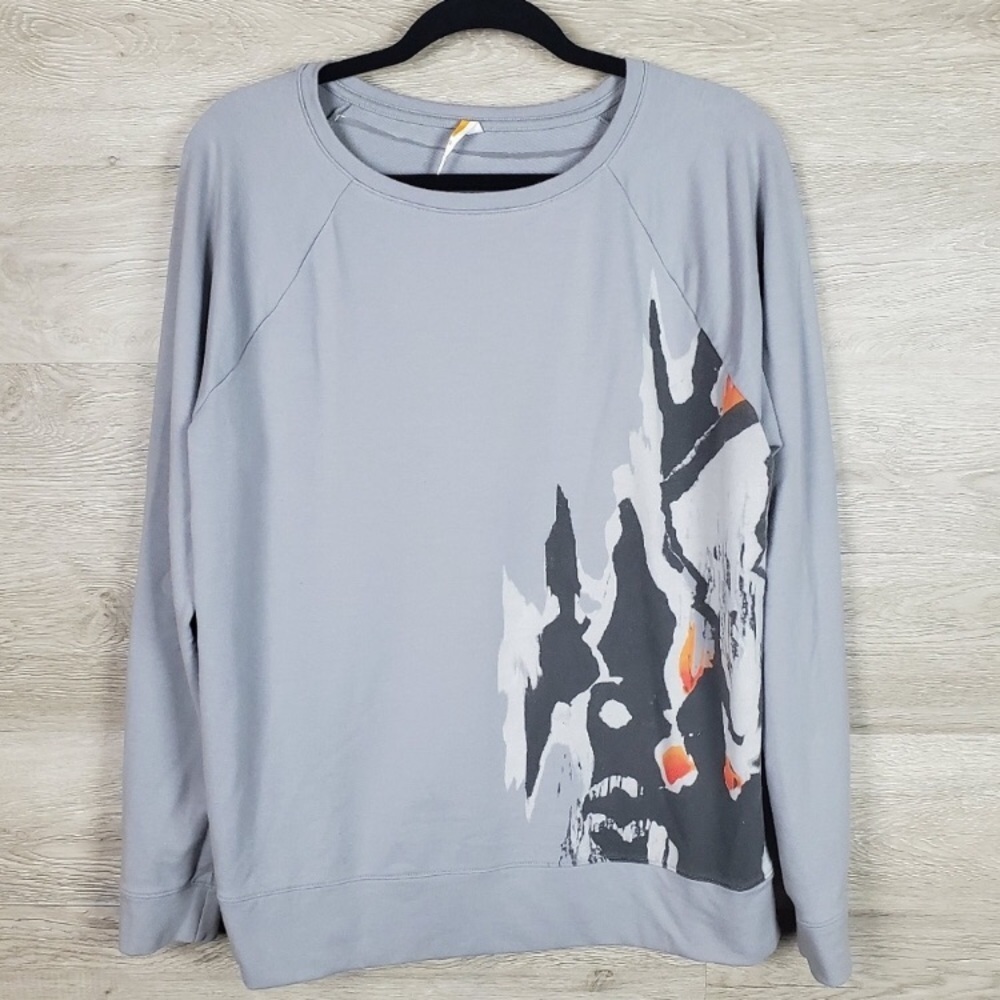 ⛱️Lucy - Gray Graphic Sweatshirt - L